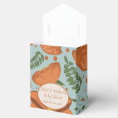 ワイルドフラワーオレンジポピー赤ちゃんシャワー フェイバーボックス (オープン)