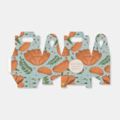 ワイルドフラワーオレンジポピー赤ちゃんシャワー フェイバーボックス (折り畳みなし)