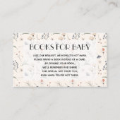 ワイルドフラワーオンアイボリーベビーブックリクエスト エンクロージャーカード (正面)