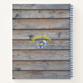 ワイルドフラワーオンウッドパネル ノートブック (裏面)