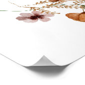 ワイルドフラワーオンザウェイ – Bohoベビーモダンシャワー ポスター (角)