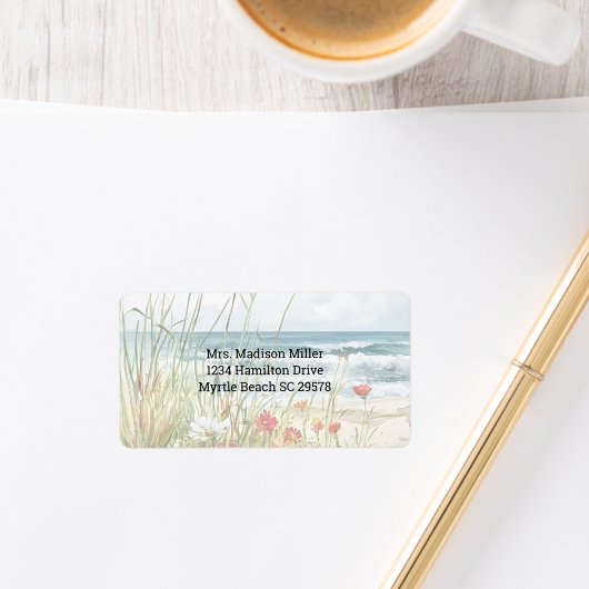 ワイルドフラワーオンザビーチ ラベル