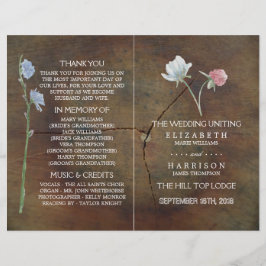 ワイルドフラワーオークウッド結婚式 プログラム