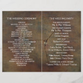 ワイルドフラワーオークウッド結婚式 プログラム (裏面)