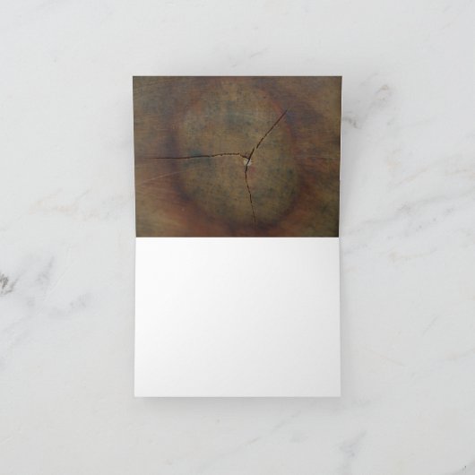 ワイルドフラワーオーク材の母の日 カード (内部)