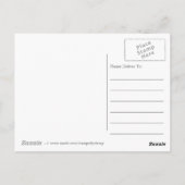 ワイルドフラワーオーク材の母の日 ポストカード (裏面)