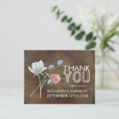 ワイルドフラワーオーク結婚ウッド ポストカード (スタンド正面)