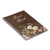 ワイルドフラワーオータム秋結婚フローラ ノートブック (右側)