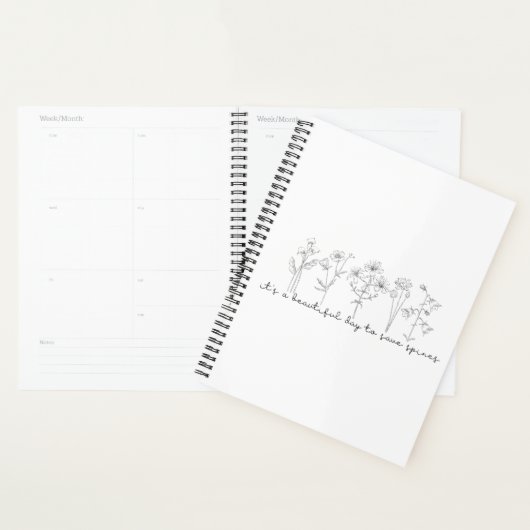 ワイルドフラワーカイロプラクティック、カイロプラクター、背骨、 プランナー手帳 (ディスプレー)