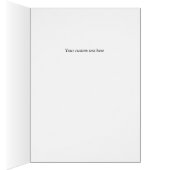 ワイルドフラワーカスタマイズ可能文字グリーティングカード (内側 (右))