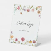 ワイルドフラワーカスタム文字標識 台座サイン (正面)