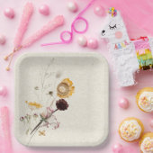 ワイルドフラワーカスタム紙プレート ペーパープレート (パーティー)