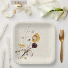 ワイルドフラワーカスタム紙プレート ペーパープレート