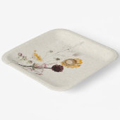 ワイルドフラワーカスタム紙プレート ペーパープレート (傾斜あり)