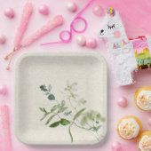 ワイルドフラワーカスタム紙プレート ペーパープレート (パーティー)