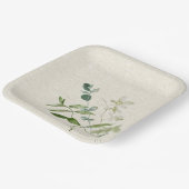 ワイルドフラワーカスタム紙プレート ペーパープレート (傾斜あり)