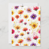 ワイルドフラワーカップルズシャワー招待状 招待状 (裏面)