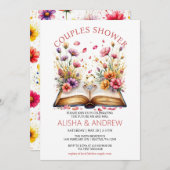 ワイルドフラワーカップルズシャワー招待状 招待状 (正面/裏面)