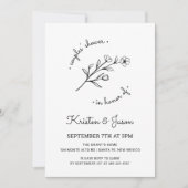 ワイルドフラワーカップルズシャワー招待状 招待状 (正面)