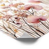 ワイルドフラワーカボチャの赤ちゃんシャワーへようこそ ポスター (角)