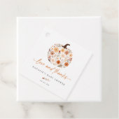 ワイルドフラワーカボチャ秋ベビーシャワー フェイバータグ (インサイチュ)