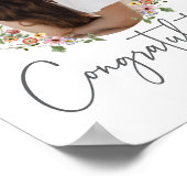 ワイルドフラワーカラフルおめでとう ポスター (角)