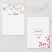 ワイルドフラワーカラフルのイヤリングのコレクション表示 コーリングカード (正面/裏面)