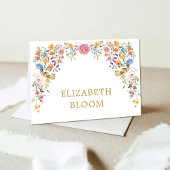 ワイルドフラワーカラフルのテーブルの座席座席表 テーブルナンバー