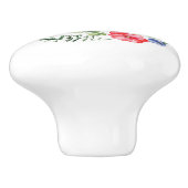 ワイルドフラワーカラフルの丸いノブ セラミックノブ (側面)