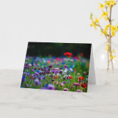 ワイルドフラワーカラフルの写真のグリーティングカード カード (黄色い花)