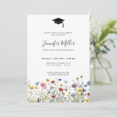 ワイルドフラワーカラフルの卒業パーティーの写真 シーズンカード (スタンド正面)