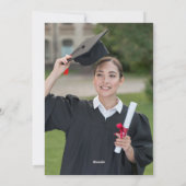 ワイルドフラワーカラフルの卒業パーティーの写真 シーズンカード (裏面)