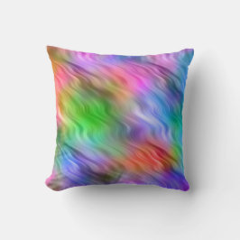 ワイルドフラワーカラフルの波状テクスチャ クッション