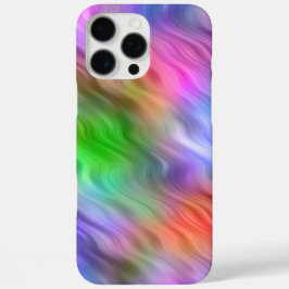 ワイルドフラワーカラフルの波状テクスチャ iPhone 16 PRO MAXケース