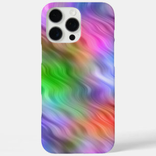 ワイルドフラワーカラフルの波状テクスチャ iPhone 16 PRO MAXケース