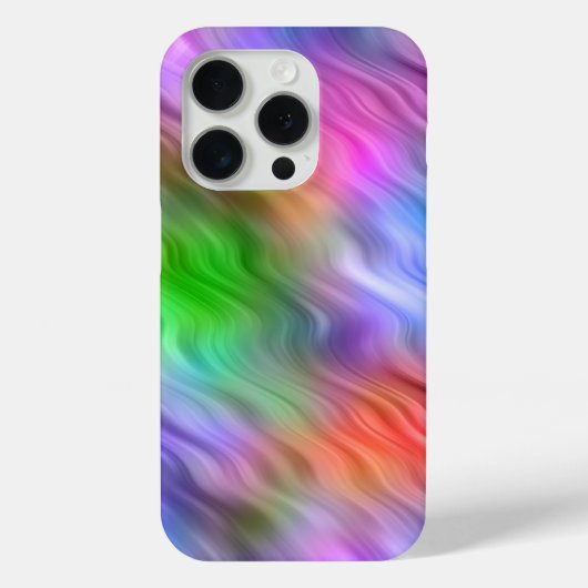 ワイルドフラワーカラフルの波状テクスチャ Case-Mate iPhoneケース (裏面)