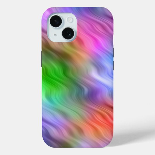 ワイルドフラワーカラフルの波状テクスチャ Case-Mate iPhoneケース (裏面)