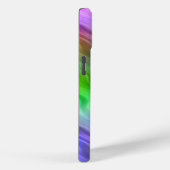 ワイルドフラワーカラフルの波状テクスチャ Case-Mate iPhoneケース (裏面 / 右)