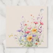 ワイルドフラワーカラフルの結婚ありがとうギフト フェイバータグ (裏面)