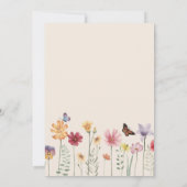 ワイルドフラワーカラフルの花嫁の提案 招待状 (裏面)