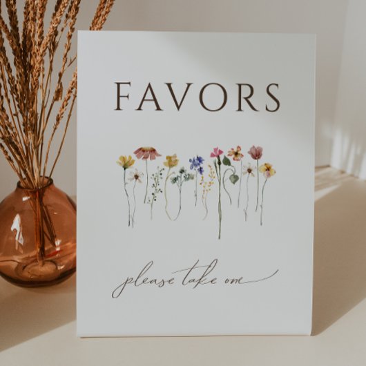 ワイルドフラワーカラフルの誕生日パーティーが好き 台座サイン