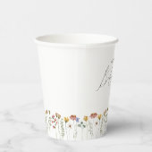 ワイルドフラワーカラフルの赤ちゃんシャワー 紙コップ (右)