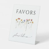 ワイルドフラワーカラフルの赤ん坊のシャワーが好き 台座サイン (正面)