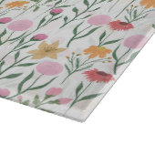 ワイルドフラワーカラフルウォーターのカラーデザイン カッティングボード (角)