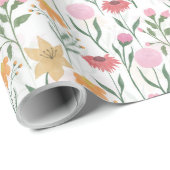 ワイルドフラワーカラフルウォーターのカラーデザイン ラッピングペーパー (ロールコーナー)