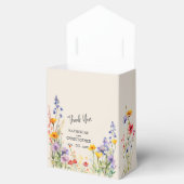 ワイルドフラワーカラフルエレガントな結婚式ありがとう フェイバーボックス (オープン)