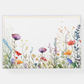 ワイルドフラワーカラフルエレガントな結婚式 ゲストブック (裏面)