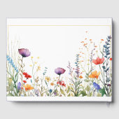 ワイルドフラワーカラフルエレガントな結婚式 ゲストブック (裏面)