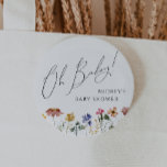ワイルドフラワーカラフルオベビー 缶バッジ<br><div class="desc">このカラフルの野生の花ああベビーボタンは、あなたのシンプルに最適お洒落で、ボー虹の夏の赤ちゃんシャワー。鮮やかで魅力的なピンク、イエロー、オレンジ、金ゴールド色の花模様与えは、この製品はミニマリストのエレガント、ヴィンテージヒッピー春園の製品である。デザインモダンはアート繊細で、クラシックの草地を水の色で自然描いている。このデザインはあなたはに見える方が救済、秋や春や夏の赤ん坊のシャワーに向けて達成できる！製品の感じデザインに関しては、お気軽にお問い合わせ下さい。喜んで救済い!</div>