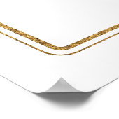 ワイルドフラワーカラフルカップルのシャワー歓迎サイン ポスター (角)